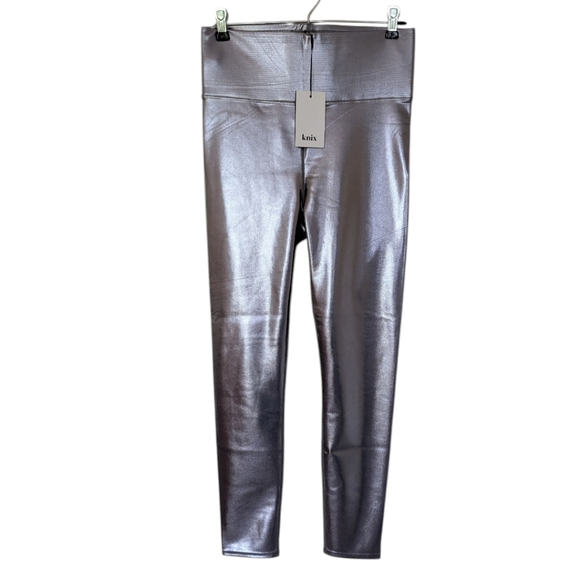 Knix x The Birds Papaya Legging Glam Dance Floor NYE Shine Women M Titanium New - Picture 2 of 12